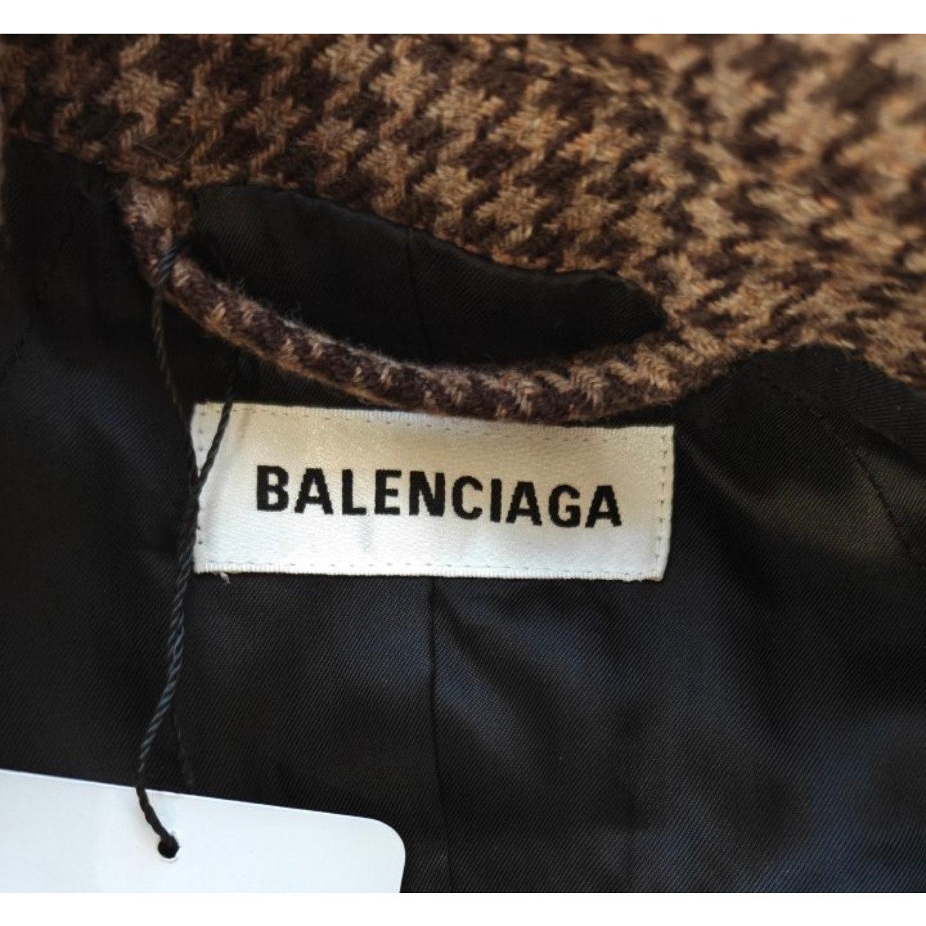 Cappotto in lana pied de poule di Balenciaga - IT36 / XS 1