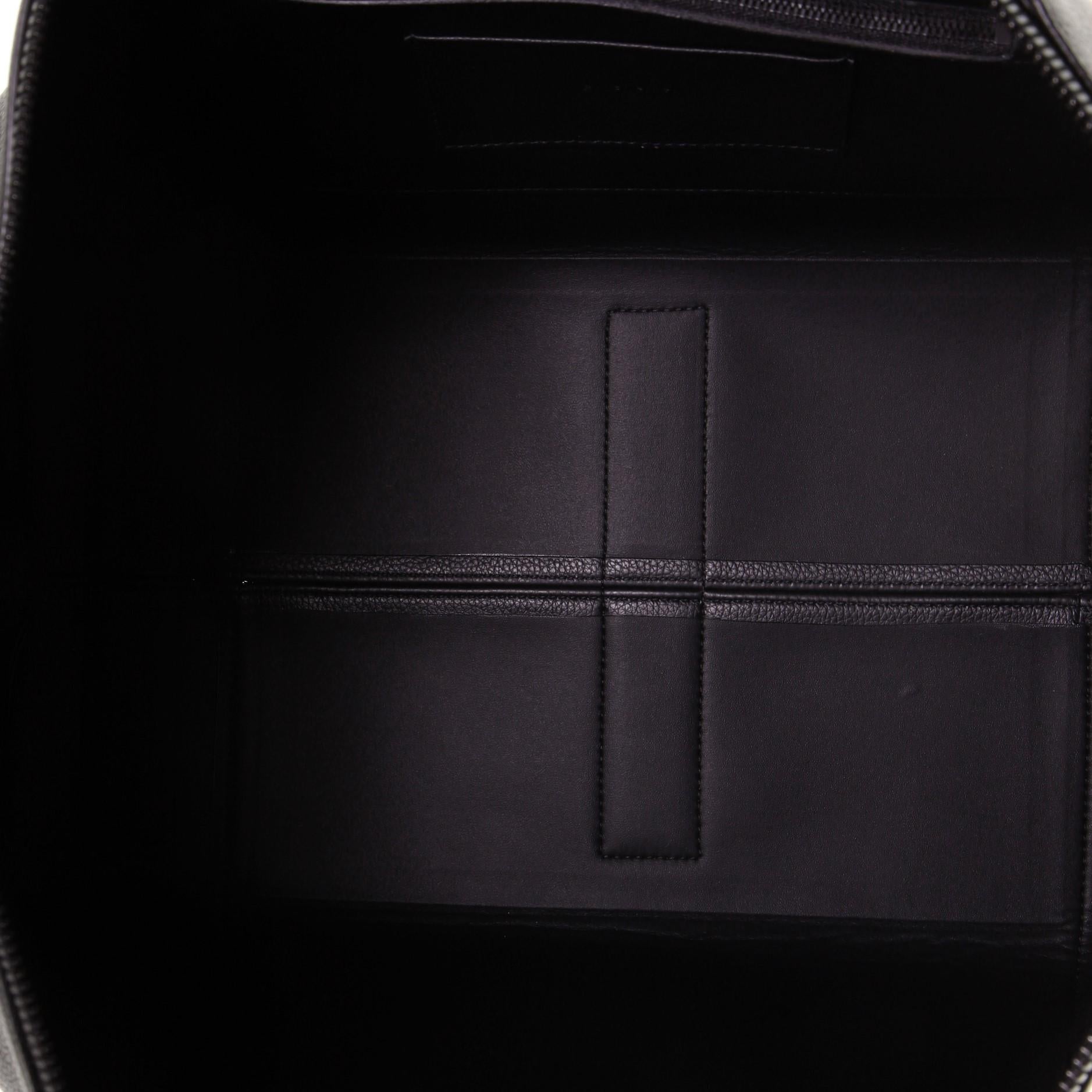 Black Balenciaga Hourglass Carryall Leather