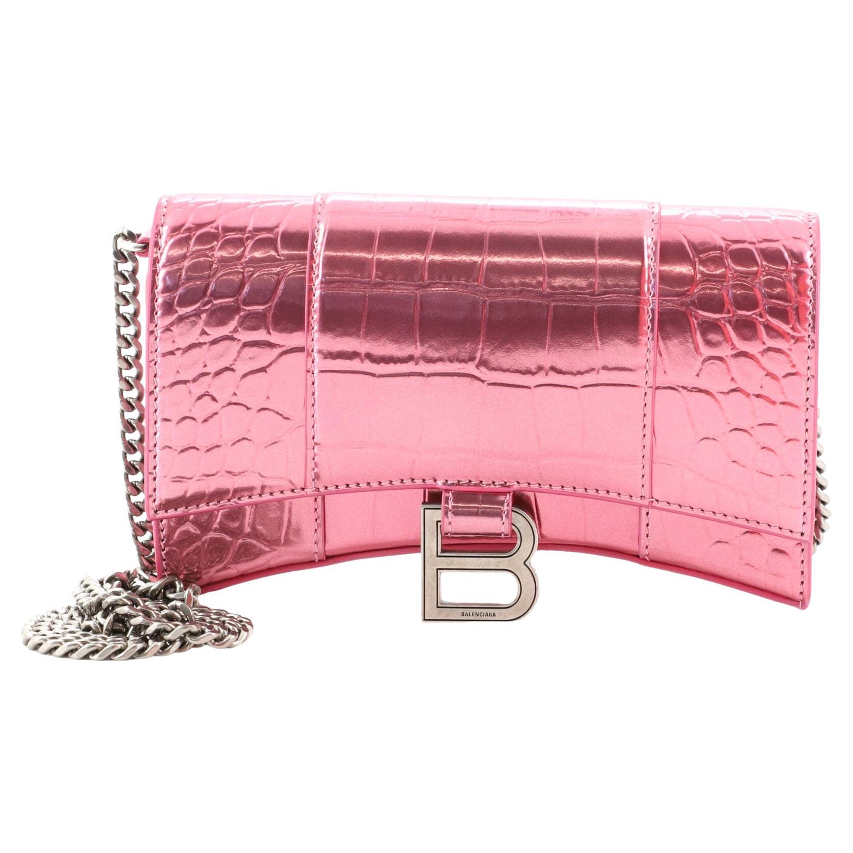 Balenciaga Ville Small Top Handle Bag in Pink calfskin 27cm at 1stDibs