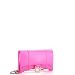 Balenciaga Hourglass Chain Wallet Leather