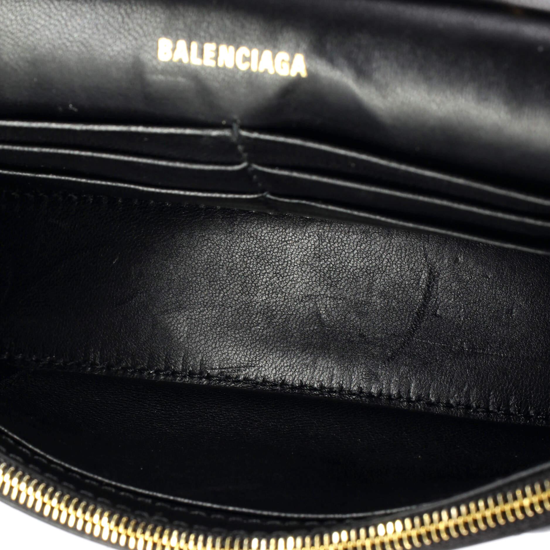 Balenciaga Hourglass Chain Wallet Leather 1