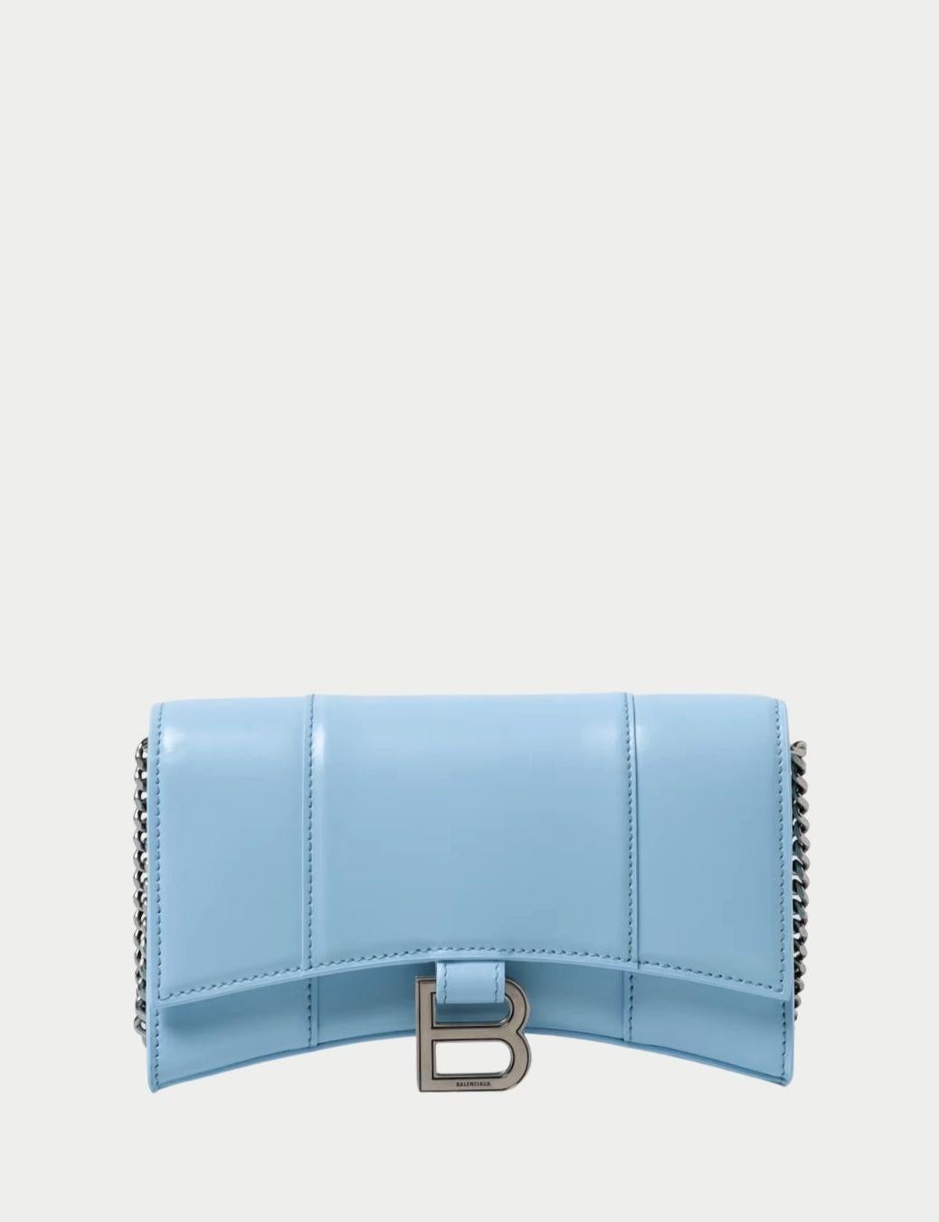 Women's Balenciaga Hourglass Clutch on Chain For Sale