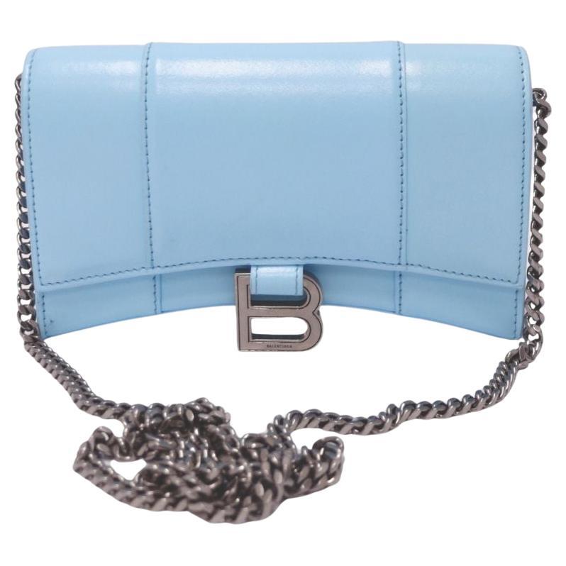 Balenciaga Hourglass Clutch on Chain For Sale