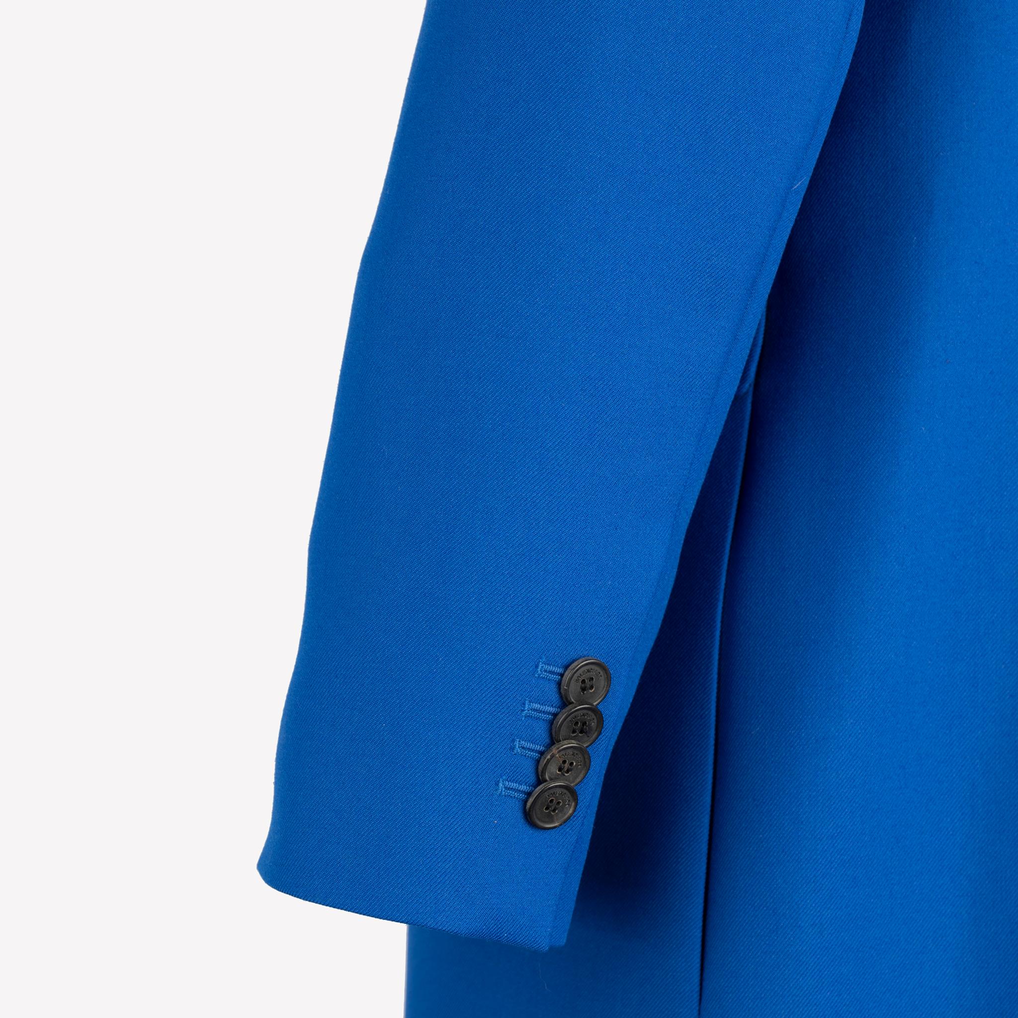 Balenciaga Hourglass Double Breasted Wool Blend Coat Royal Blue 38 FR For Sale 3