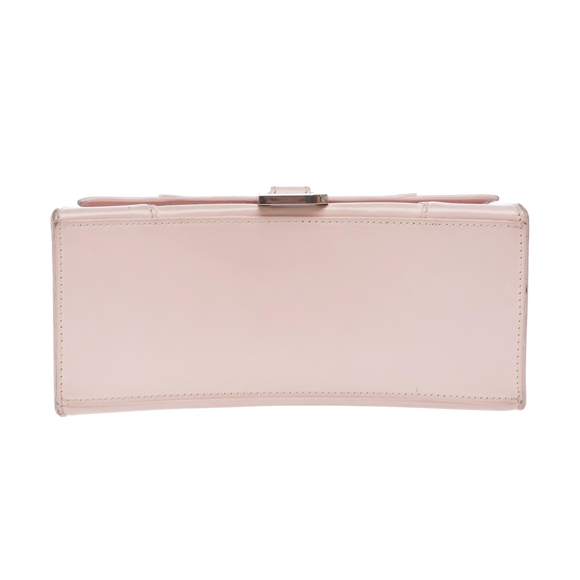 Balenciaga Clessidra piccola in pelle di vitello rosa, PHW in vendita 5