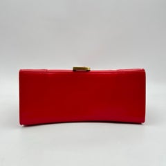 Balenciaga Hourglass Small Red Leather Custom XRX Graffiti Flap Bag Gold