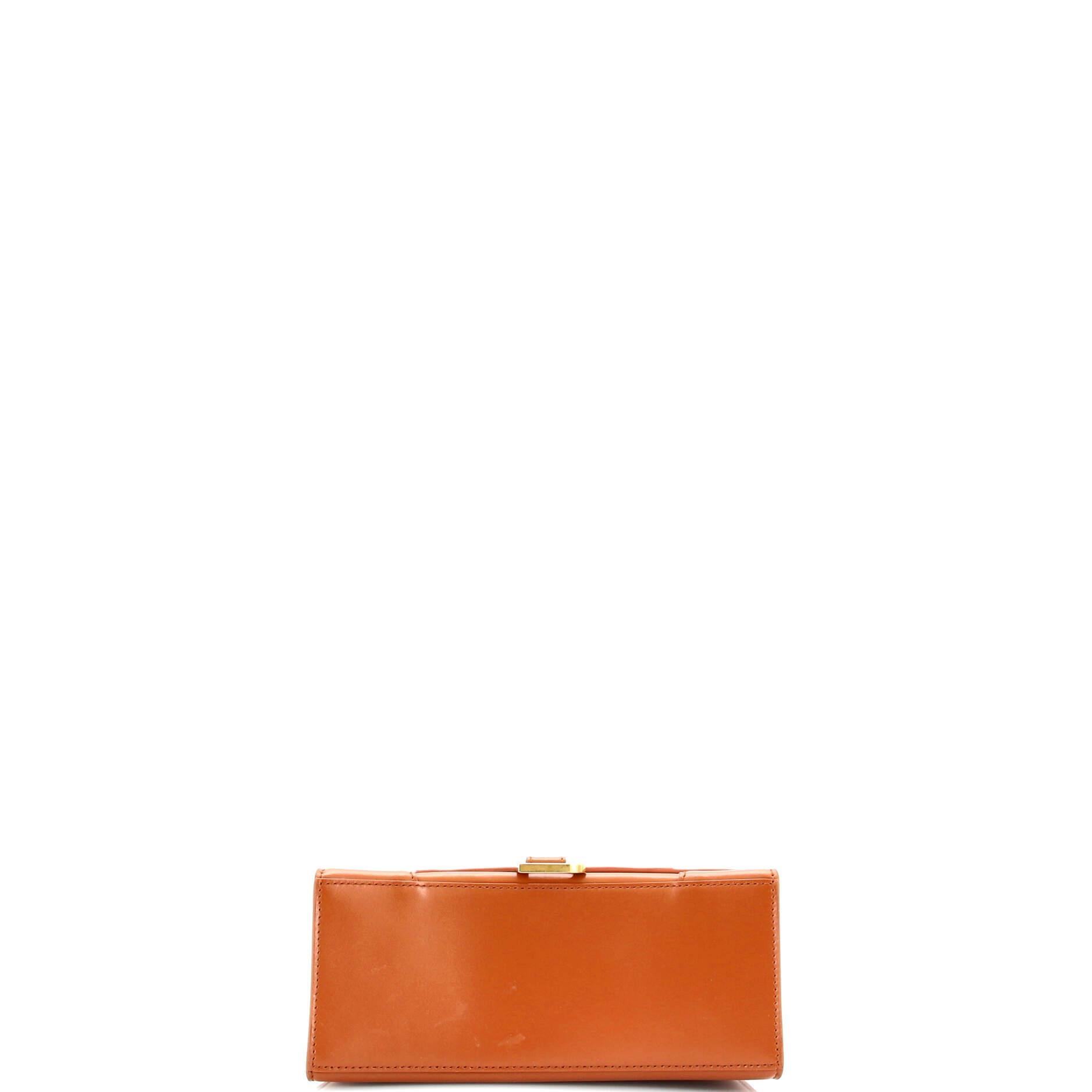 Women's or Men's Balenciaga Hourglass Top Handle Bag Leather Small