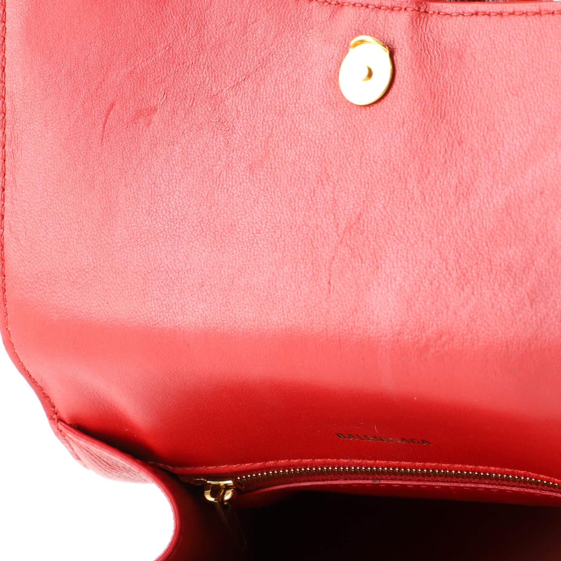 Balenciaga Hourglass Top Handle Bag Leather Small 4