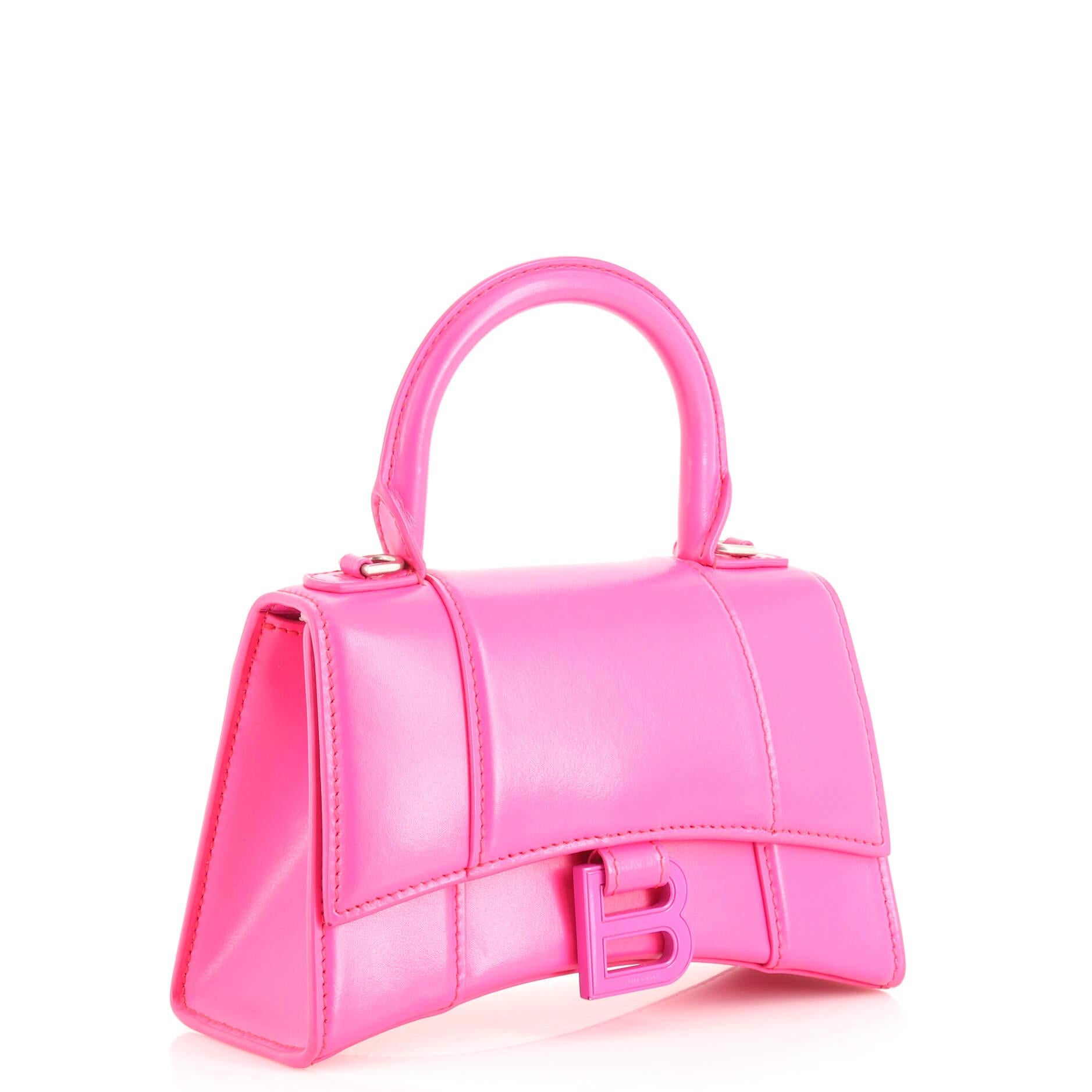balenciaga hourglass bag pink