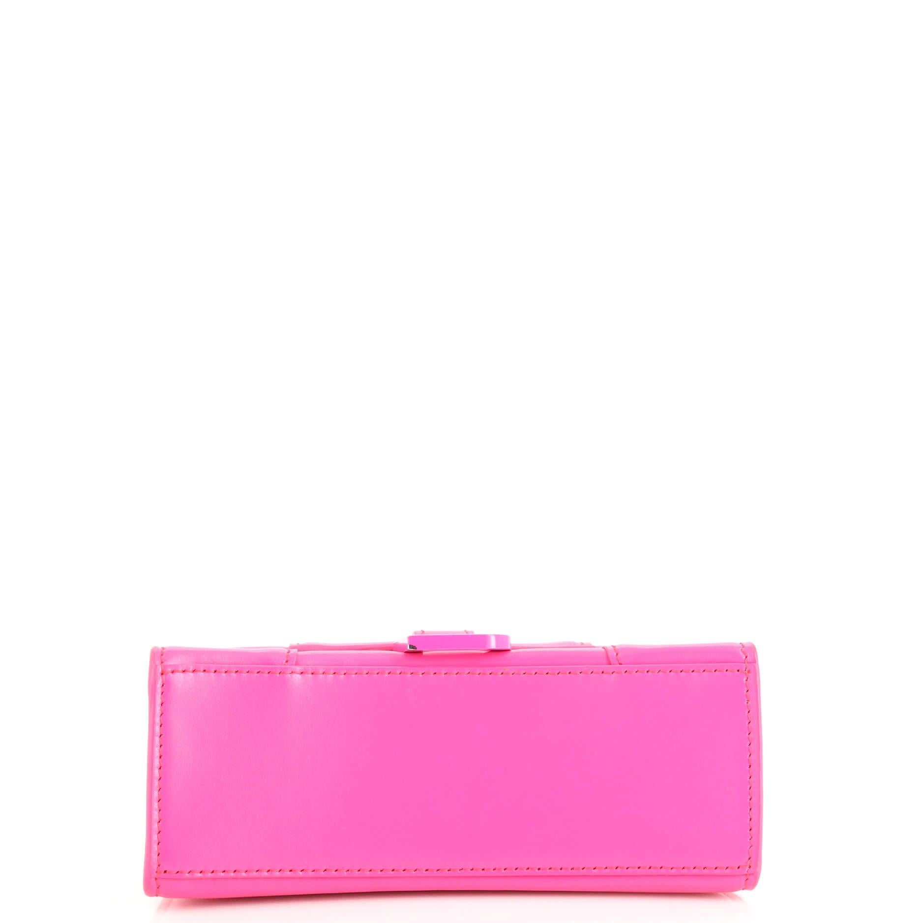 Women's or Men's Balenciaga Hourglass Top Handle Bag Leather XS