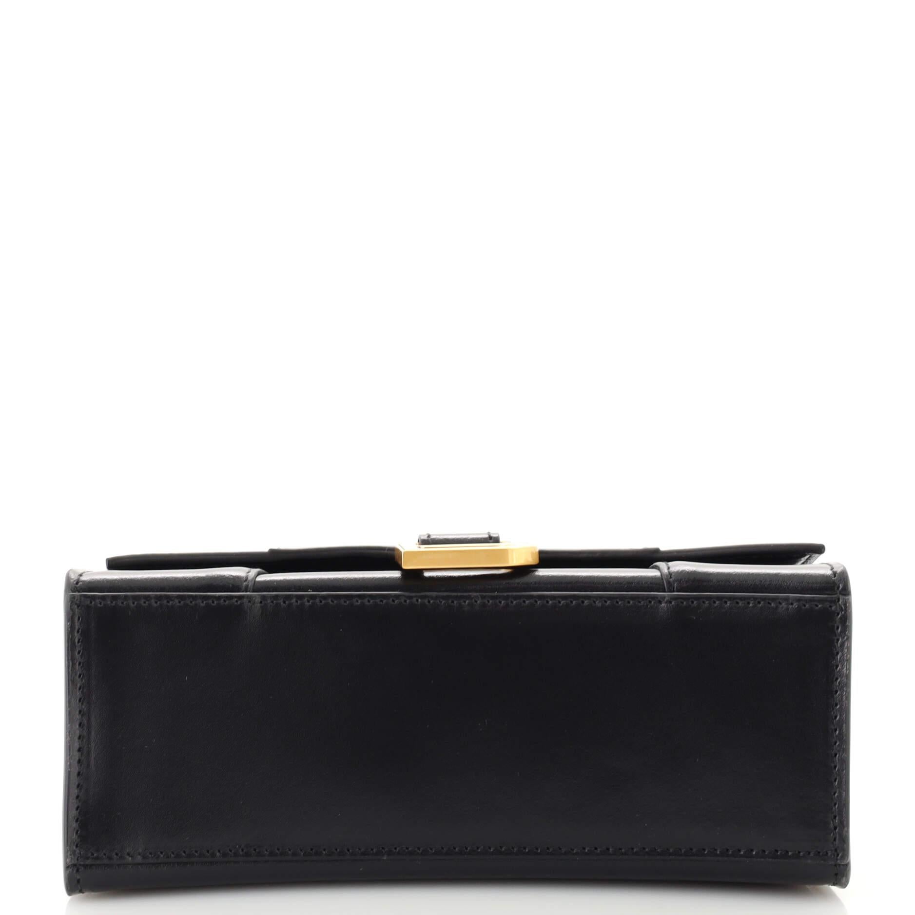 Women's or Men's Balenciaga Hourglass Top Handle Bag Leather XS