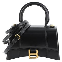 Balenciaga Hourglass Top Handle Bag Leather XS