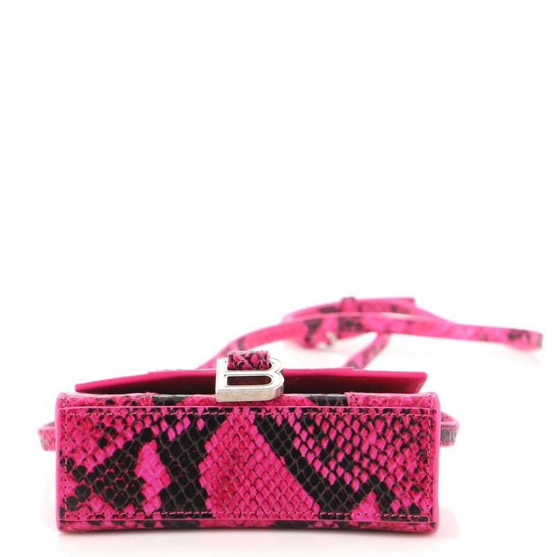 balenciaga pink snakeskin bag