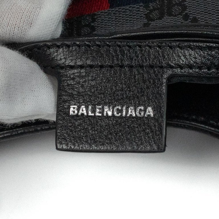BALENCIAGA, Jackie Small Limited Edition in black monogram canvas For Sale  at 1stDibs