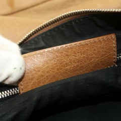 Balenciaga Khaki Day Light Hobo Messenger 869838 Brown Leather Shoulder Bag