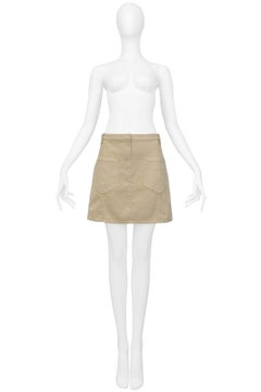 Balenciaga Khaki Pocket Mini Skirt