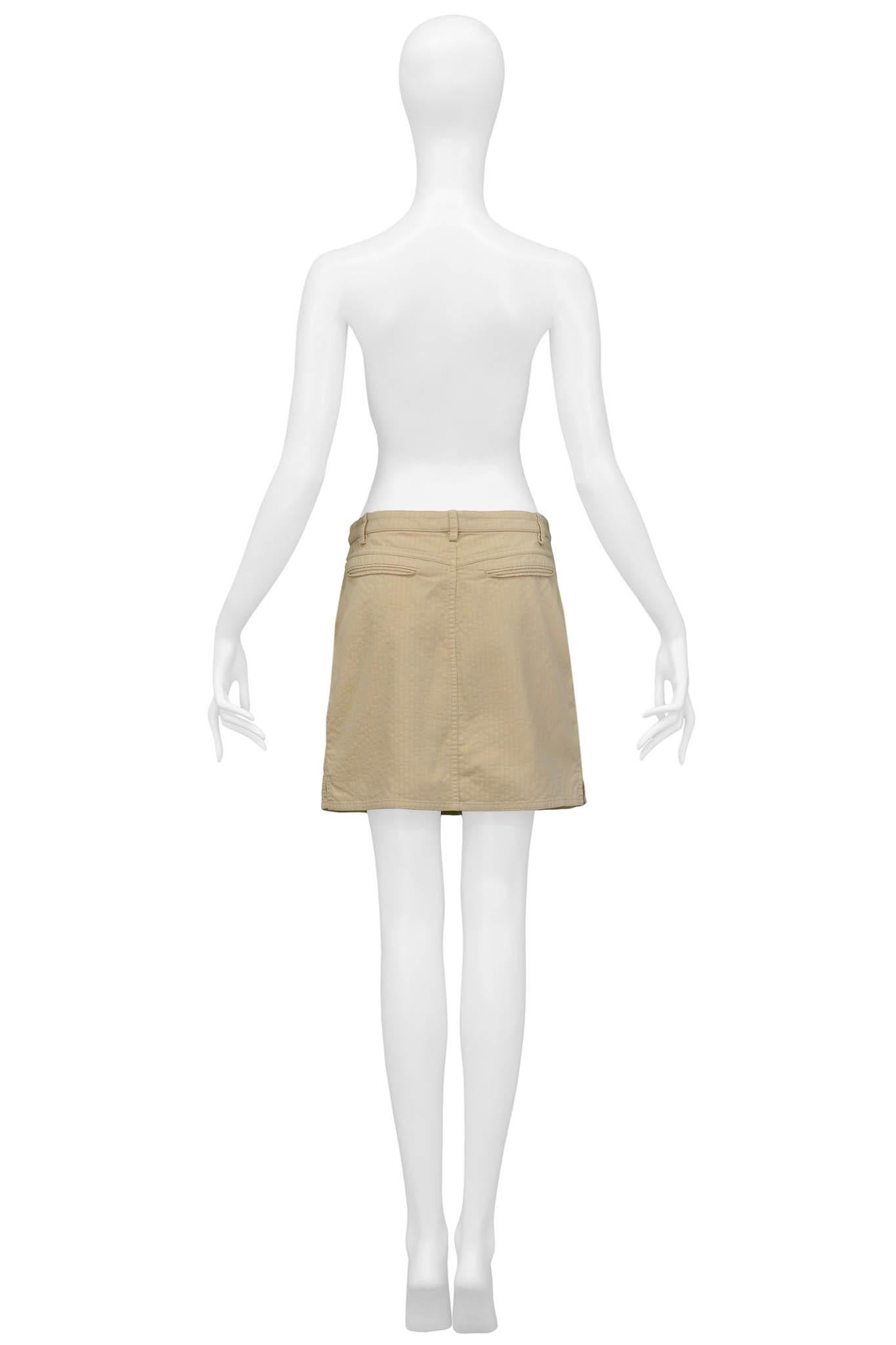Women's Balenciaga Khaki Pocket Mini Skirt For Sale