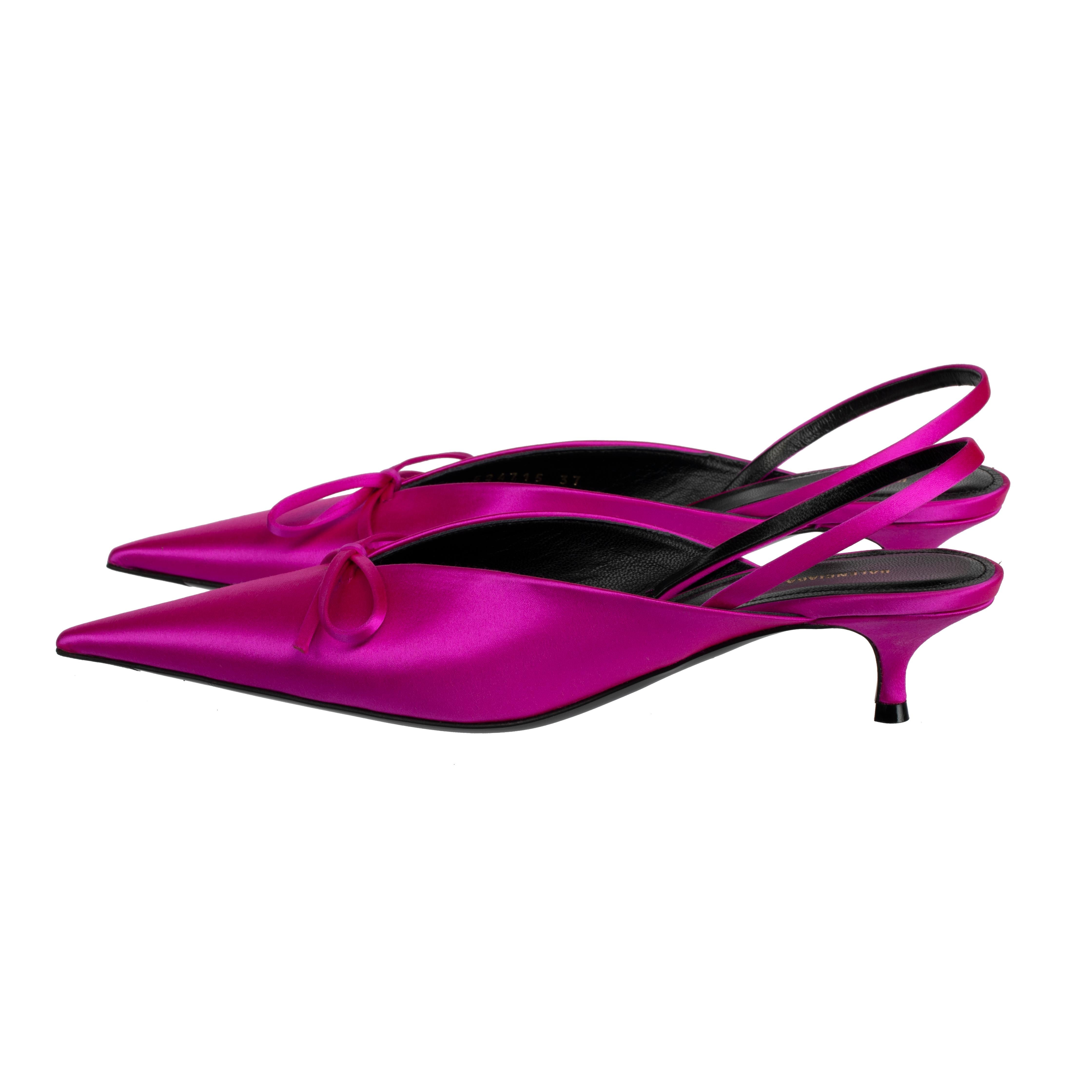 pink slingback kitten heels