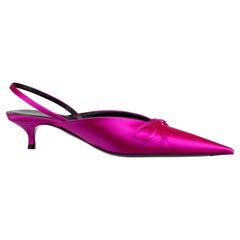 Balenciaga - Chaussures à talons fourreau à bride arrière, rose fuchsia, 37,5 FR