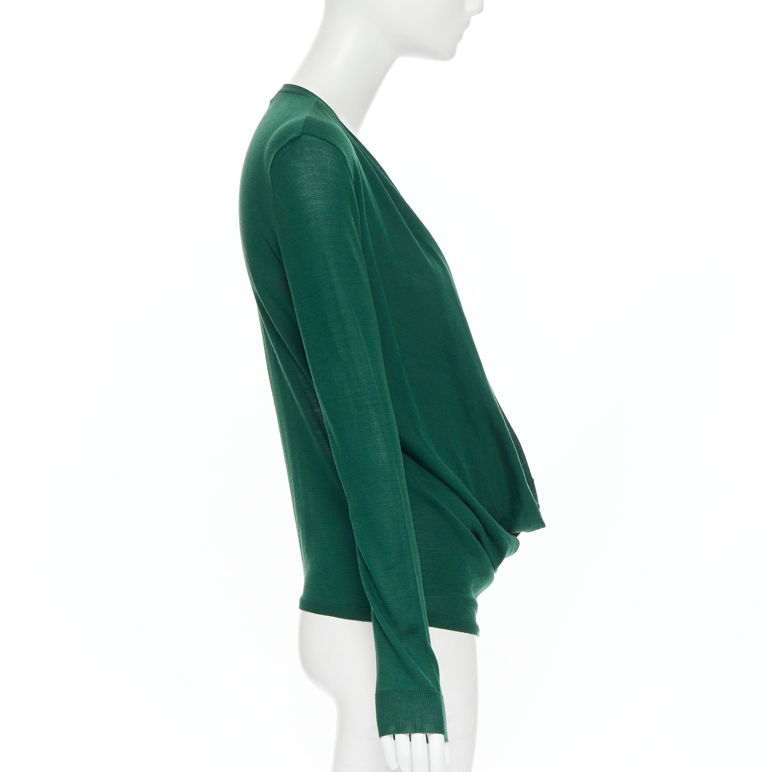 kelly green v neck sweater