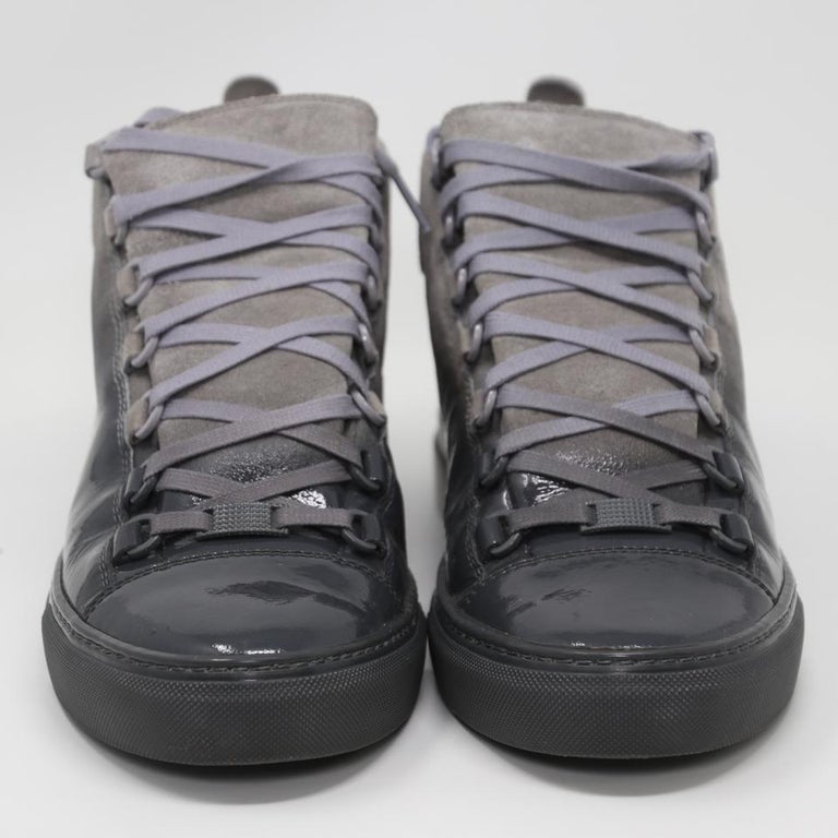 Balenciaga Laced High Top 8.5 Leather Arena Suede Sneakers BL-0923P-0002  For Sale at 1stDibs | balenciaga arena suede