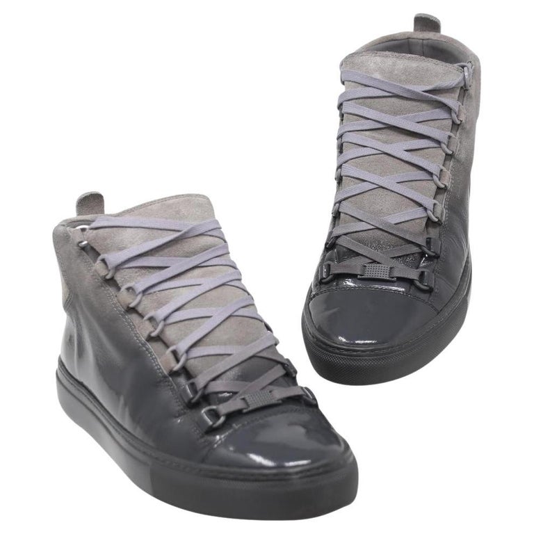Balenciaga Laced High Top 8.5 Leather Arena Suede Sneakers BL-0923P-0002  For Sale at 1stDibs | balenciaga arena suede