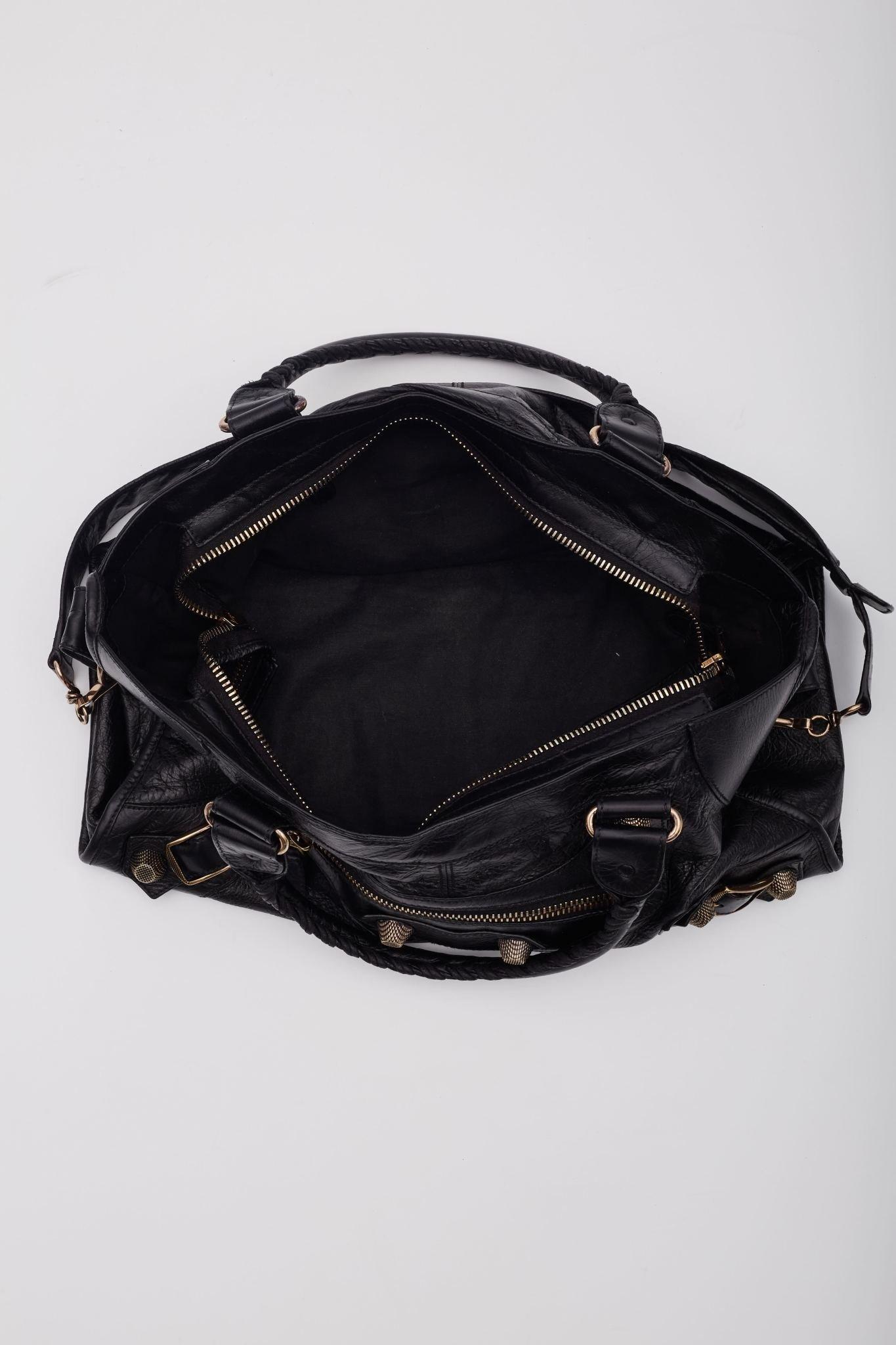 Balenciaga Lambskin Leather Giant 21 Rose Gold City Bag 1