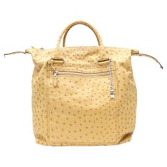 Balenciaga Large Ostrich Pompon Arena Tote 856463