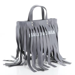 Balenciaga Laundry Cabas Tote Fringe Leather XS