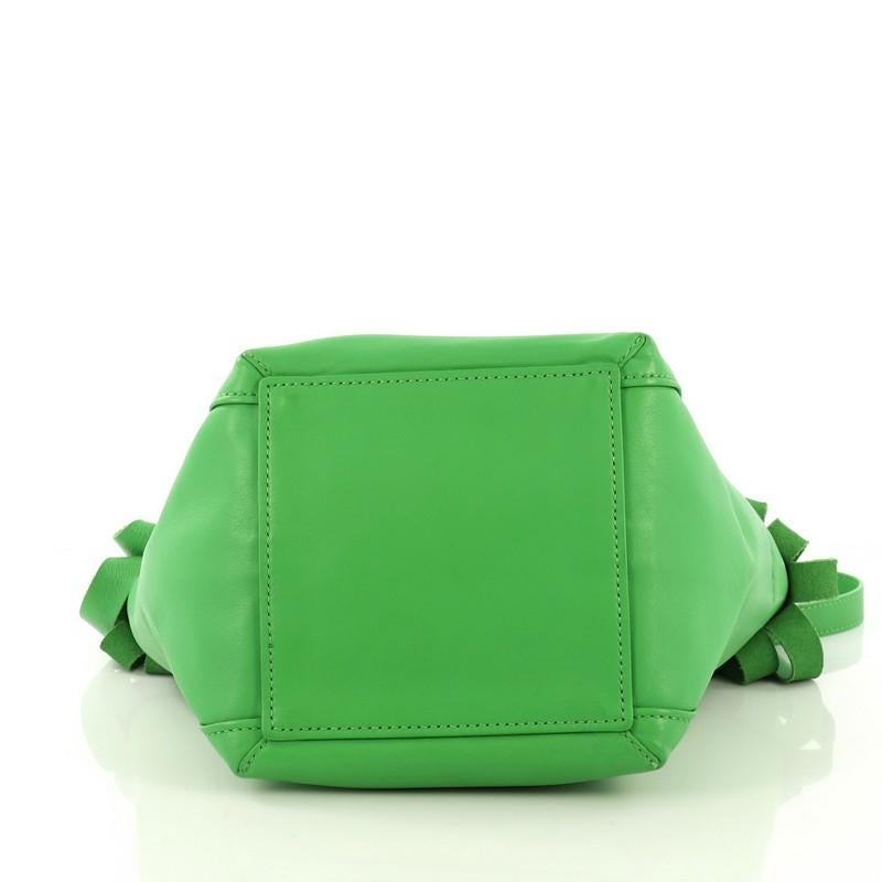 Green Balenciaga Laundry Cabas Tote Fringe Leather XS