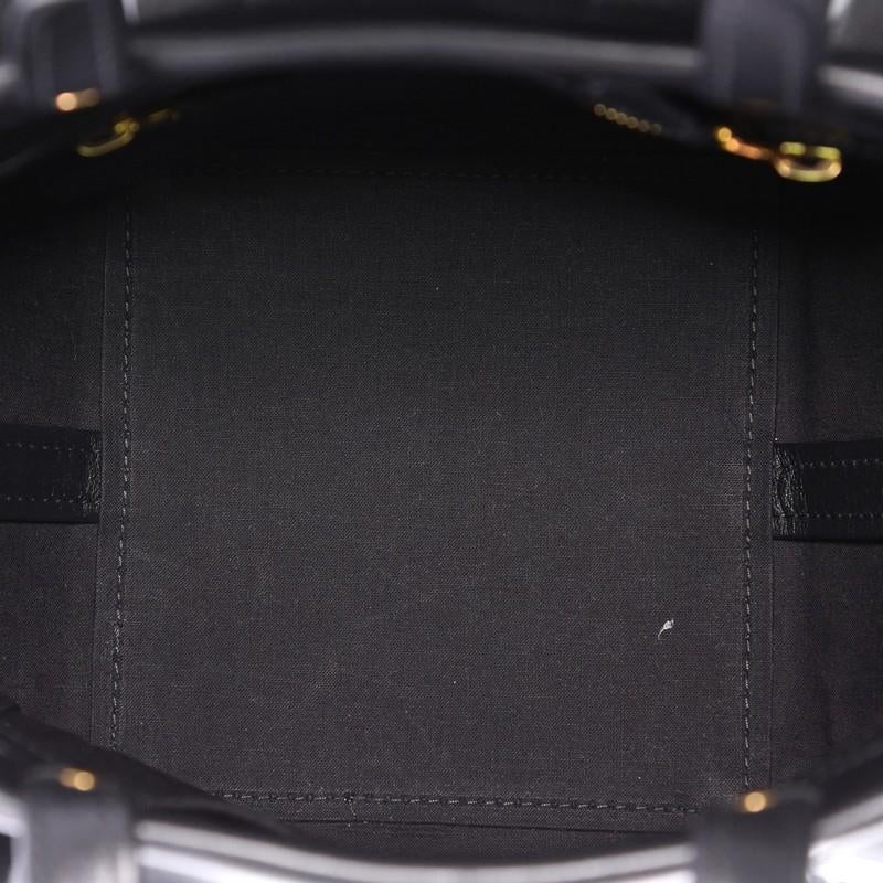 Black Balenciaga Laundry Cabas Tote Fringe Leather XS