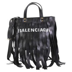 Balenciaga Laundry Cabas Tote Fringe Leather XS