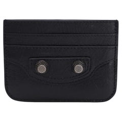 Portacarte Balenciaga Le Cagole in pelle di agnello nera