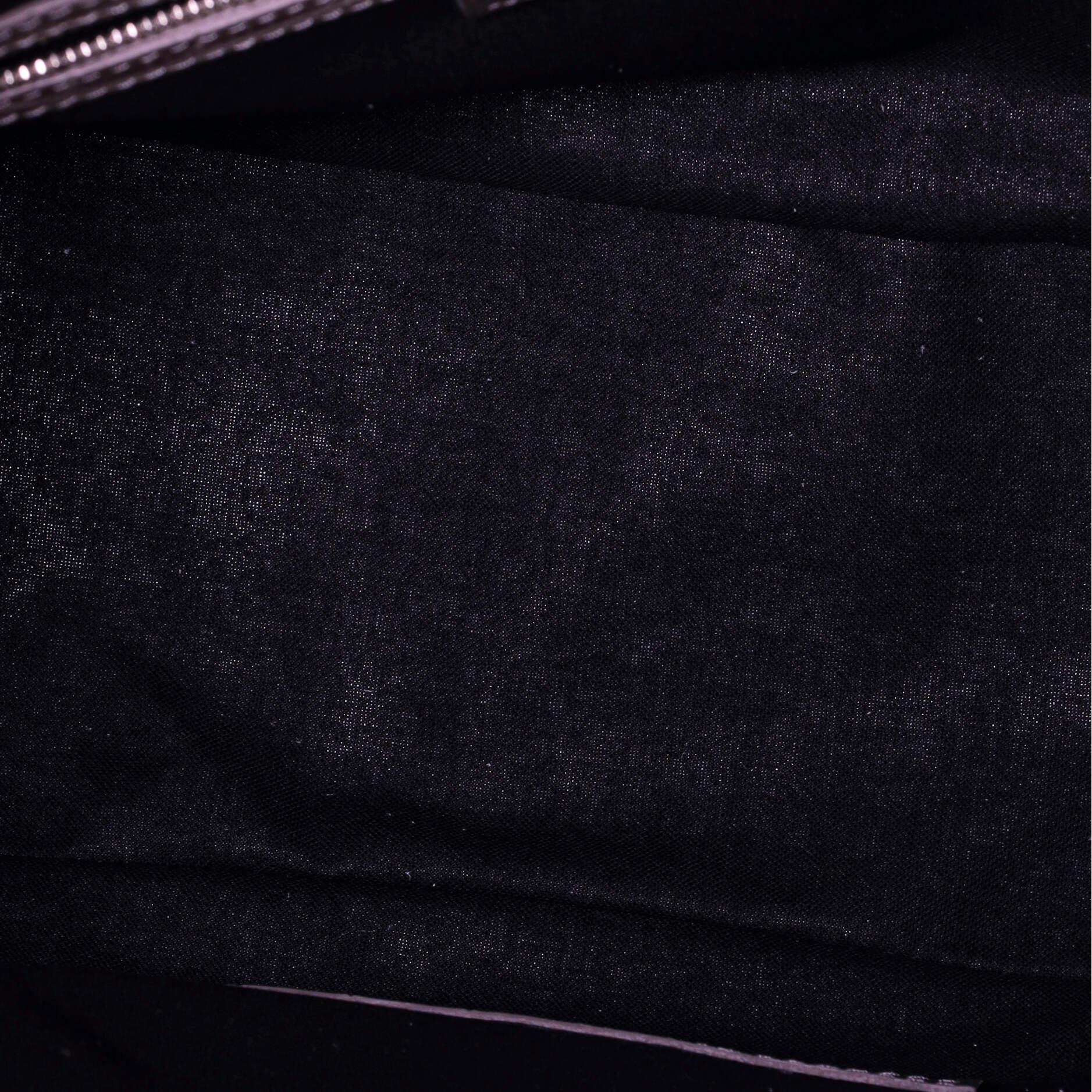 Gray Balenciaga Le Cagole Giant Studs Shoulder Bag Crocodile Embossed Leather 