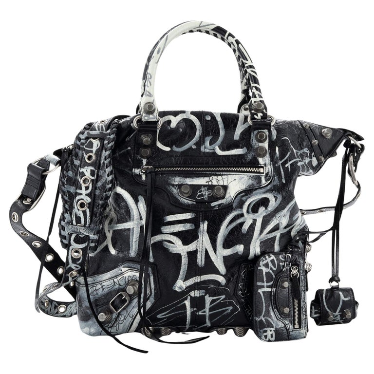 Balenciaga Classic Small City Graffiti Bag (Varied Colors)