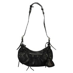 Balenciaga Le Cagole Small Textured Leather Shoulder Bag