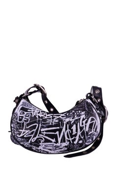 Balenciaga Le Cagole XS Graffiti leather shoulder bag