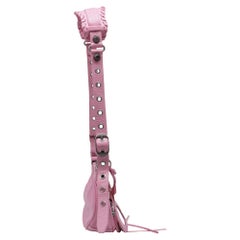 Balenciaga Le Cagole XS Shoulder Bag in Pink Lamb Leather