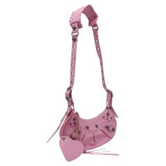 Balenciaga Le Cagole XS Shoulder Bag in Pink Lamb Leather