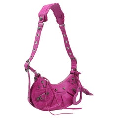 Balenciaga Le Cagole XS Shoulder Bag in Pink Leather