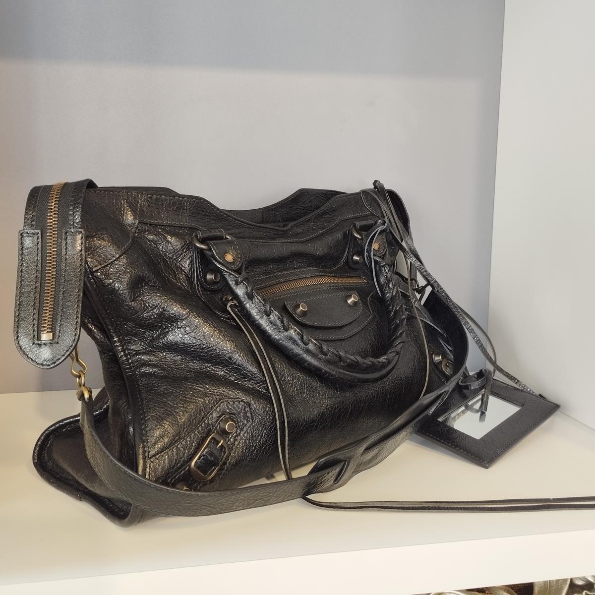 Black Balenciaga Le City Medium