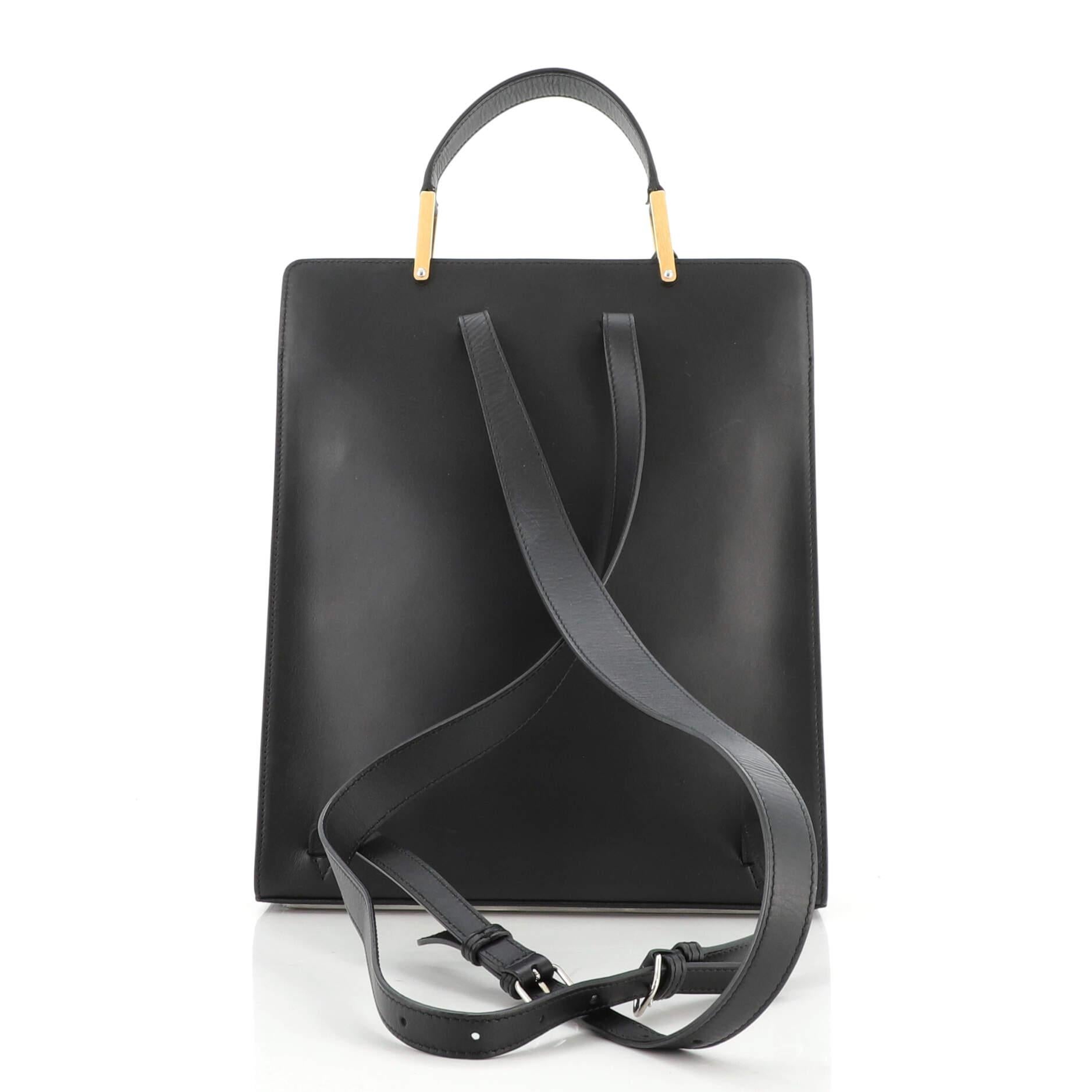 Black Balenciaga Le Dix Backpack Leather Medium