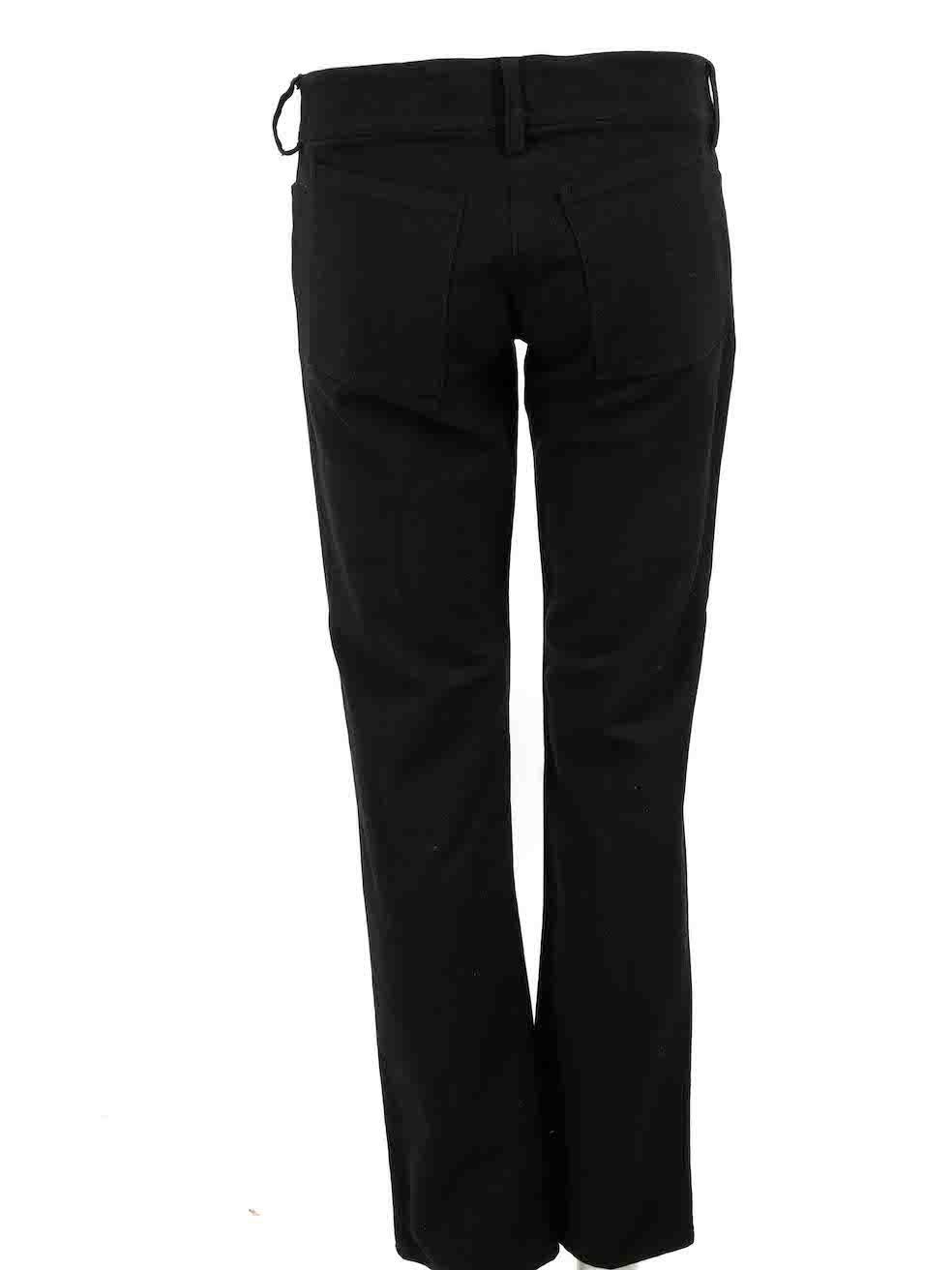 Noir Balenciaga Le Dix Balenciaga Pantalon droit noir à coutures apparentes Taille L en vente