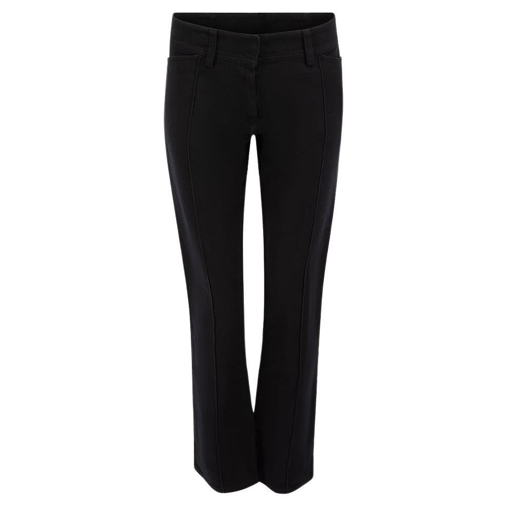 Balenciaga Le Dix Balenciaga Pantalon droit noir à coutures apparentes Taille L en vente