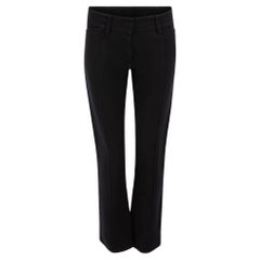 Balenciaga Le Dix Balenciaga Pantalon droit noir à coutures apparentes Taille L