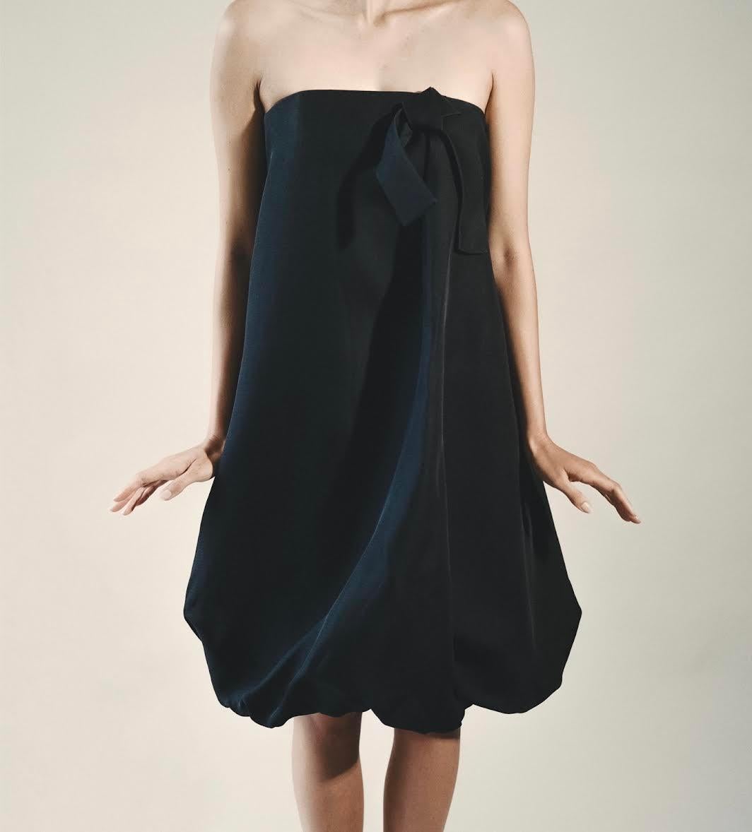 Balenciaga Le Dix by Josephus Thimister Silk Gazar Dress In Good Condition For Sale In Brooklyn, NY