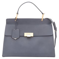 BALENCIAGA Le Dix Cartable Medium gold hardware structured top handle flap bag