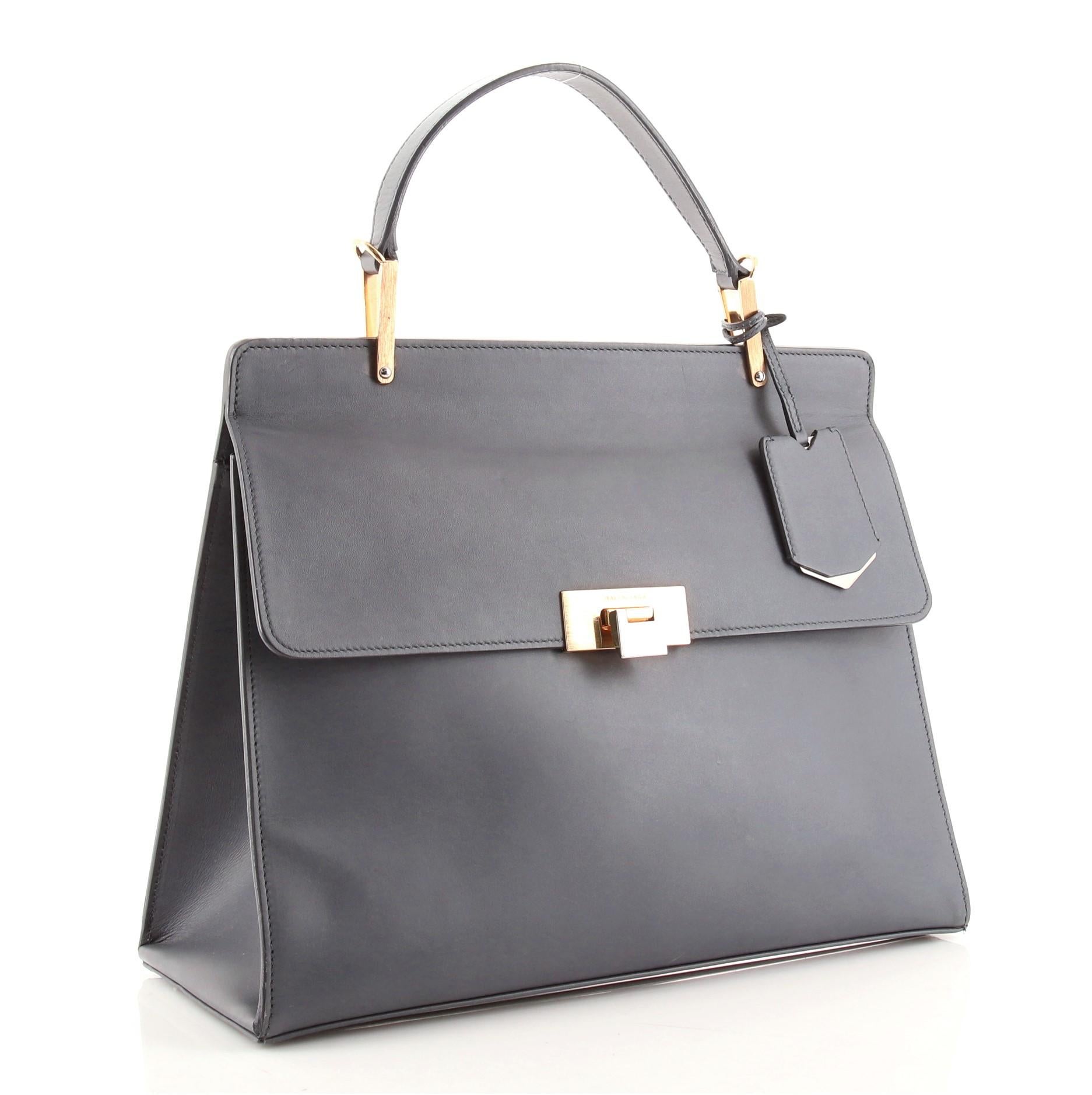 Balenciaga Le Dix Cartable Top Handle Bag Leather Medium at 1stDibs