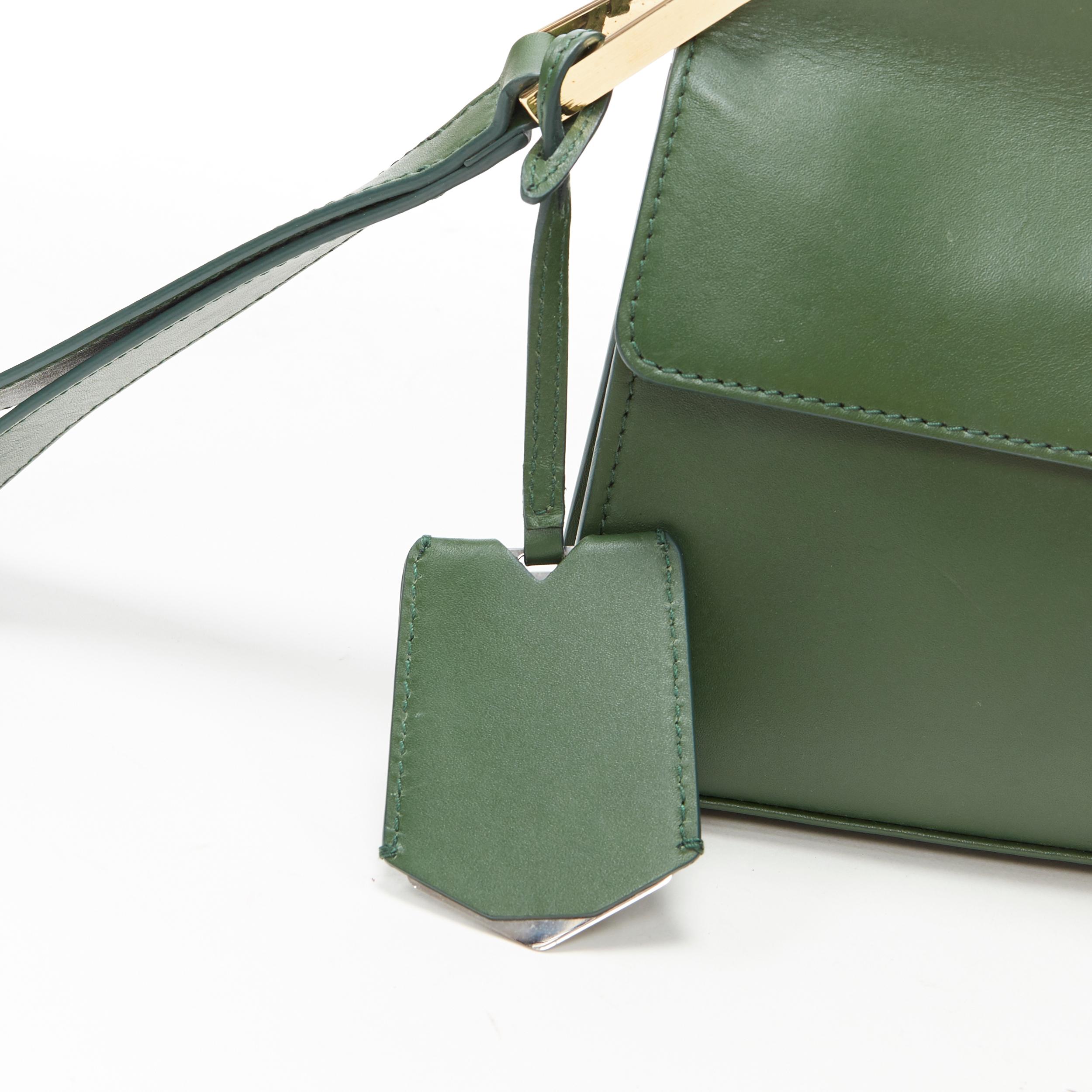 BALENCIAGA Le Dix Pochette geren leather mixed metal wristlet pocket clutch bag 2