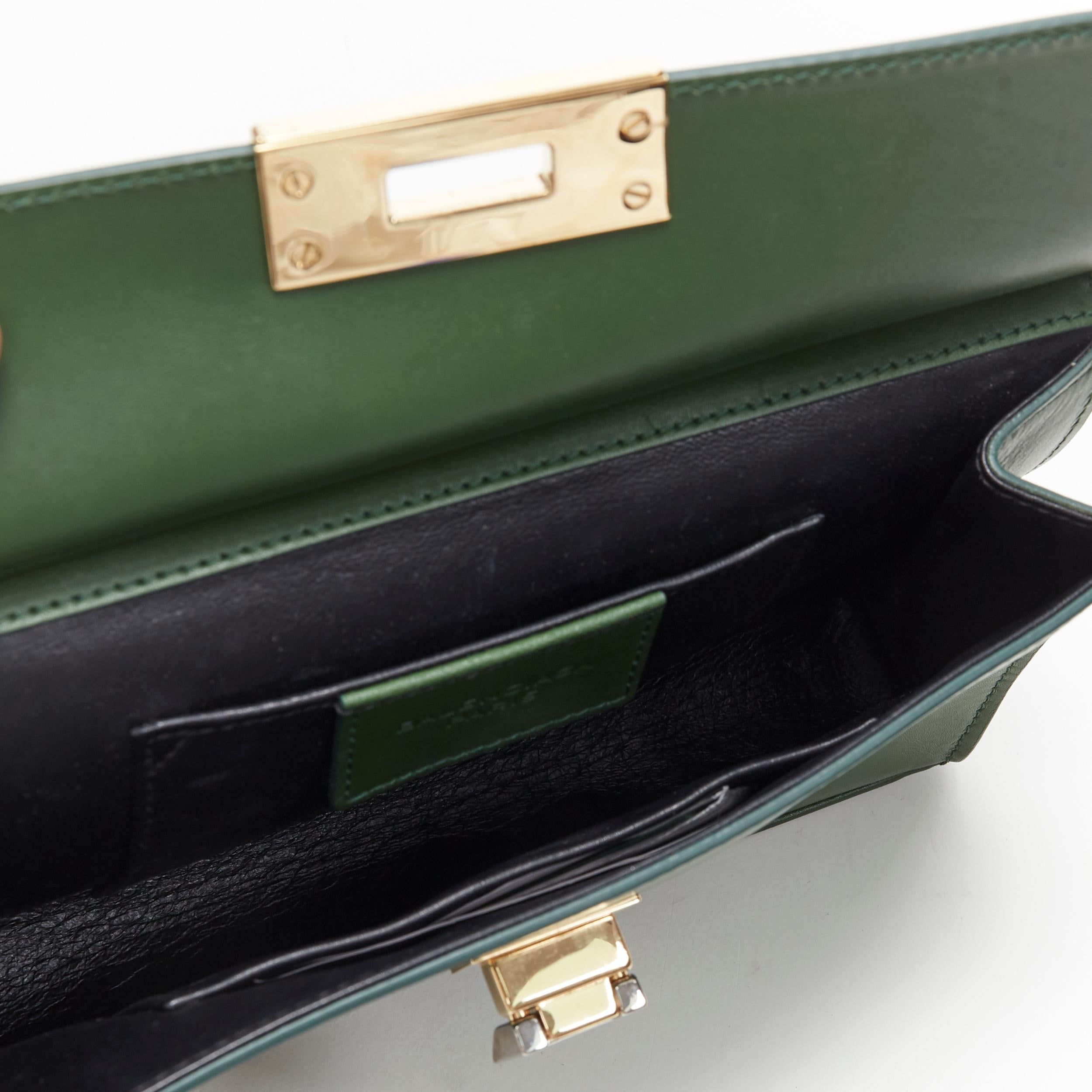 BALENCIAGA Le Dix Pochette geren leather mixed metal wristlet pocket clutch bag 1